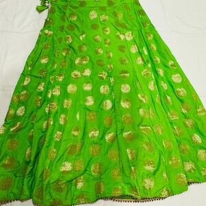 Green and Gold Women's Skirt